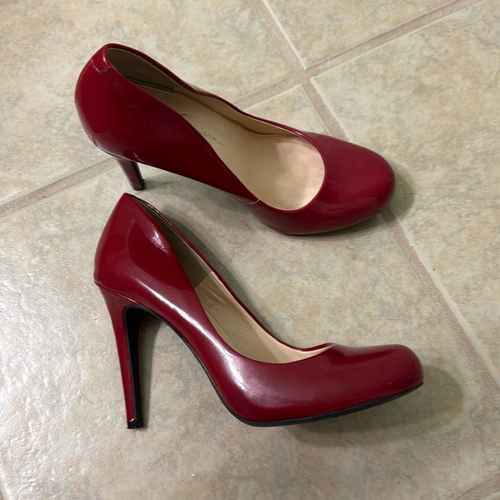 Patent Red Pump Heels